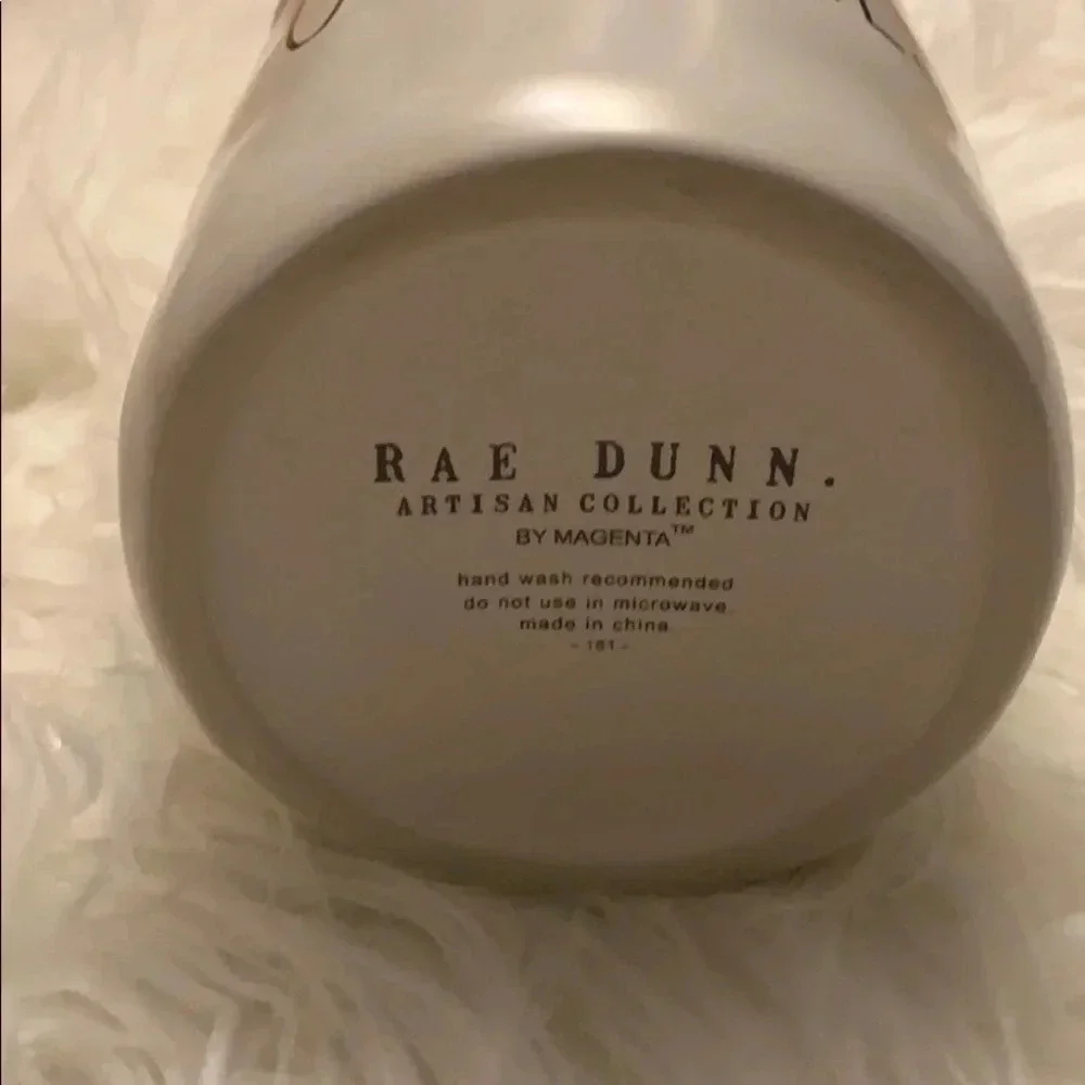 NIB! Rae Dunn white with gold GOODIES canister